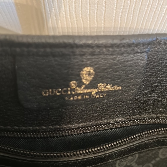 Gucci Supreme Sherry Line Tote Bag - Black - Picture 9 of 11